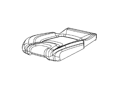 Jeep 5RA78DX9AC COVER Rear Seat Cushion Right