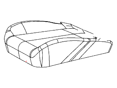 Dodge 5SU96DX9AA COVER Front Seat Cushion