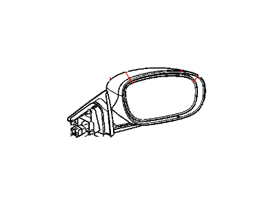 2010 Chrysler 300 Car Mirror - 1BY431XRAB