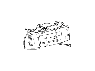 Dodge 55054780AH HEADLAMP