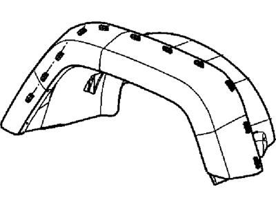 Mopar 68039280AA Clip Applique Arrow Head Rectangle Head Clip