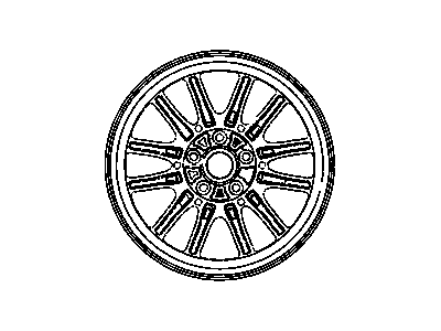 Dodge 4782289AA WHEEL Aluminum
