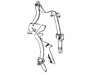 1997 Dodge Caravan Seat Belt - GK39SAZ
