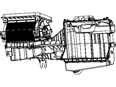 Jeep 68004211AA HOUSING Blower Motor Includes: Upper Housing, Lower Housing, Doors, Evaperator Plate and Seals