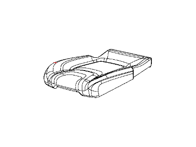 Jeep 5RA70DX9AD COVER Rear Seat Cushion Right