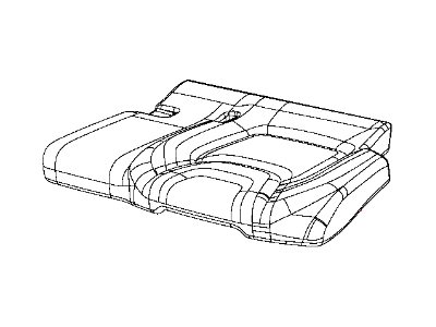 Jeep 5RA69DX9AD COVER Rear Seat Cushion Left