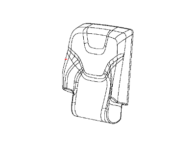 Jeep 5RA66DX9AE COVER Rear Seat Back Right
