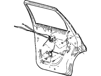 Chrysler 4724648AB LINK Inside handle To Latch Rear Door