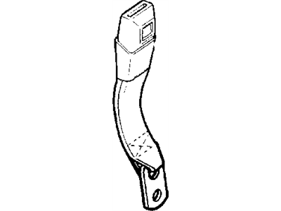 Dodge 5EX64TK5 SEAT BELT Buckle Half Right Side for Standard Cabs,  Left Side for Standard and Club Cabs with Manual Seat
