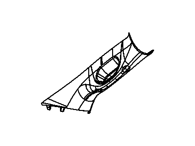 Ram 1DX49BD1AB MOLDING A PILLAR