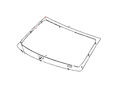 Dodge 68080677AA WINDSHIELD Shipping Assembly - 30 Lite Glass