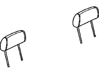 Chrysler 1BF751L5AA HEADREST Rear