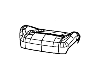 Dodge 5XH97LR9AB COVER Front Seat Cushion