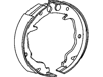 2008 Jeep Compass Parking Brake Shoe - 5191215AA