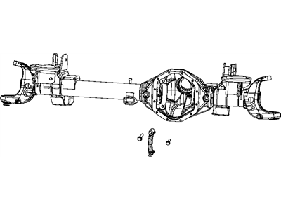 Ram 68034346AB HOUSING Axle