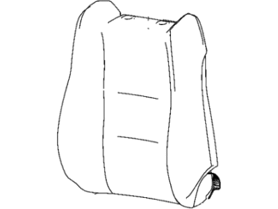 Jeep 6MV24LR5AB COVER Front Seat Back