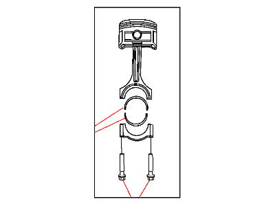 Mopar 1115A150 Bearing Connecting Rod Standard