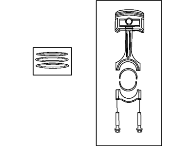 Dodge 5191341AA PISTON PIN AND ROD B-Size See Note
