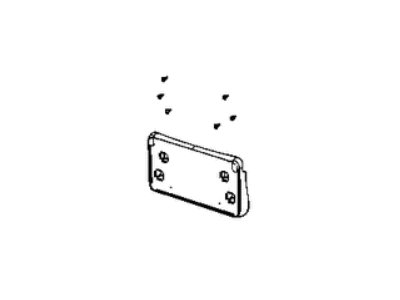 Mopar 68429749AB License Plate Kit Includes Screws And Bracket