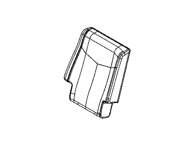 Dodge 5NX62DX9AA COVER Rear Seat Back