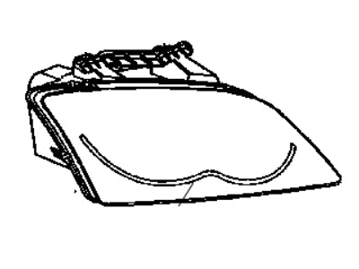 2004 Chrysler Pacifica Headlight - 4857728AA