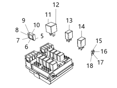 Ram ProMaster 2500 Relay Block - 68422354AA