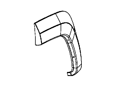 Mopar 1CK84TZZAC Applique Rear Wheel Opening