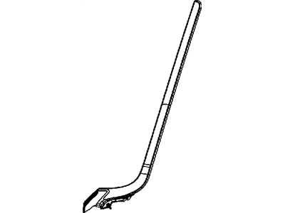Mopar 57010162AD Pillar Molding, Front Passenger Side