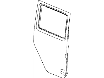 Jeep 68079598AB DOOR Rear