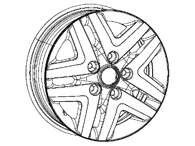 Ram 1XW26PAKAA WHEEL Aluminum