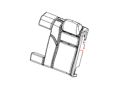 Dodge 1UV57GGLAA COVER Rear Seat Back Left