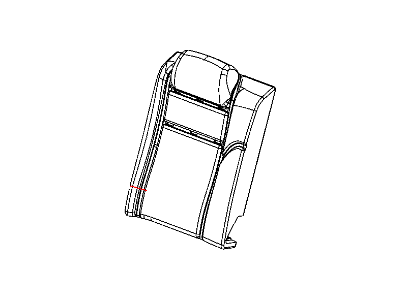 Dodge 1UV58GGLAA COVER Rear Seat Back Right