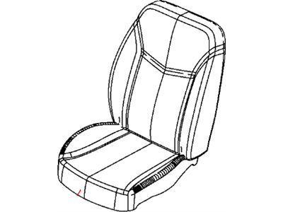 2009 Chrysler Sebring Seat Cover - 1PF46XDVAA
