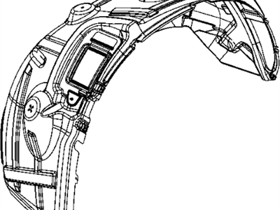 Ram 68053738AG SHIELD Wheelhouse