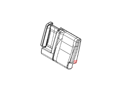 Dodge 1YK29DX9AA COVER Rear Seat Back