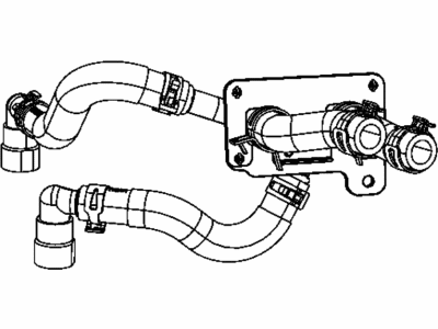 Jeep 55038033AG HOSE AND TUBE Heater Supply And Return