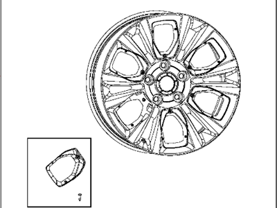 Ram 1UB20DD5AB WHEEL Aluminum