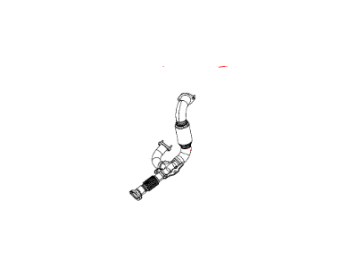 Ram 68190014AB PIPE Exhaust Crossunder