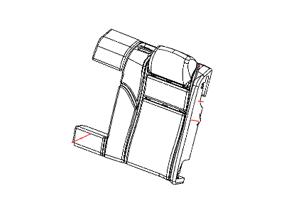 Dodge 1ME521BNAA COVER Rear Seat Back 60 % Side
