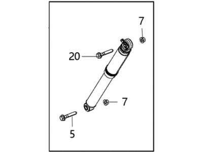 2016 Ram 3500 Shock Absorber - 68236645AC