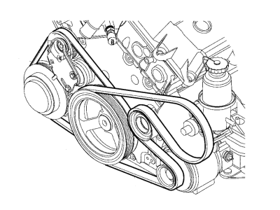 Dodge Intrepid Drive Belt - 4792070