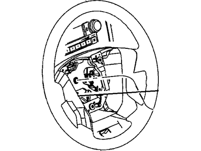 Dodge 1EB84XDHAA COVER Steering Wheel Back