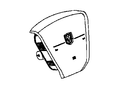 Dodge 1BX55DK5AB COVER Air Bag Module