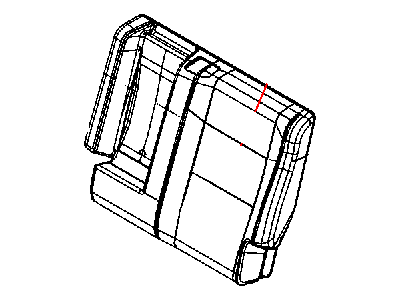 Jeep 5NX85DX9AB COVER Rear Seat Back Left