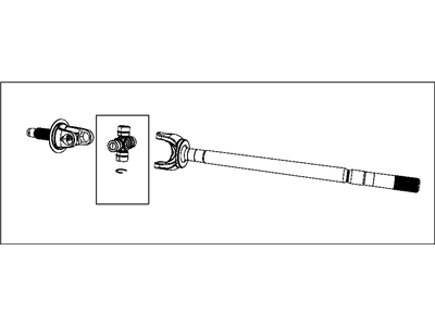 Ram 68065426AA SHAFT Axle