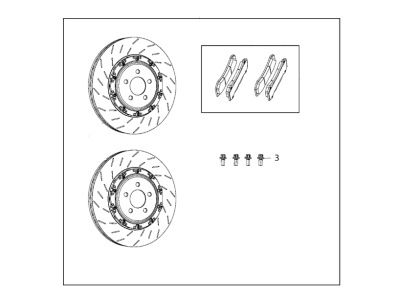Dodge P5156166 Brake Kit - Performance