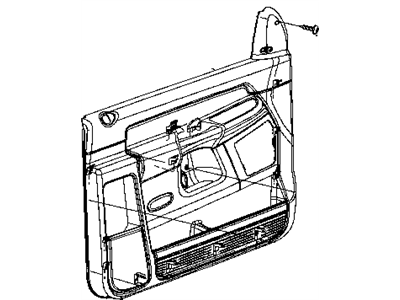 Dodge Ram 2500 Door Handle - 1DB93ZJ8AB