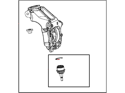 Jeep 5168089AA CAP Suspension Strut