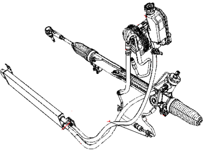 Jeep 52090488AE GEAR Rack and Pinion
