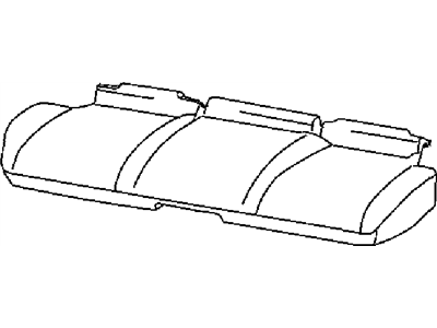 Jeep 1JG841DVAA COVER Rear Seat Cushion